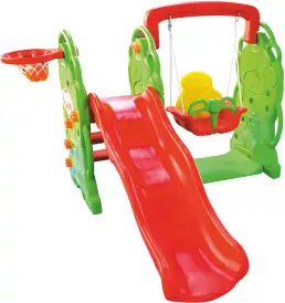 bear slide with swing